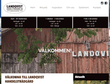 Tablet Screenshot of landqvist-handelstradgard.se